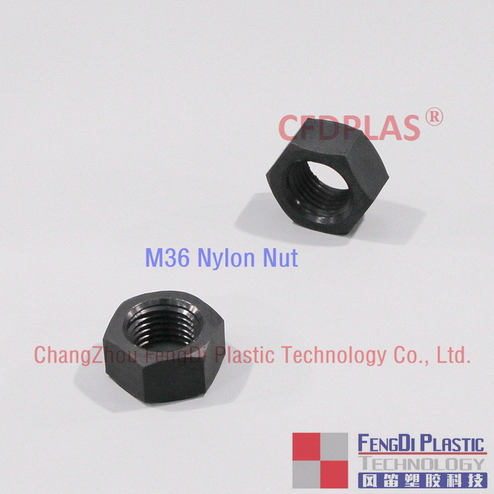 Schwarze Nylon -Sechskantschrauben M36x360mm