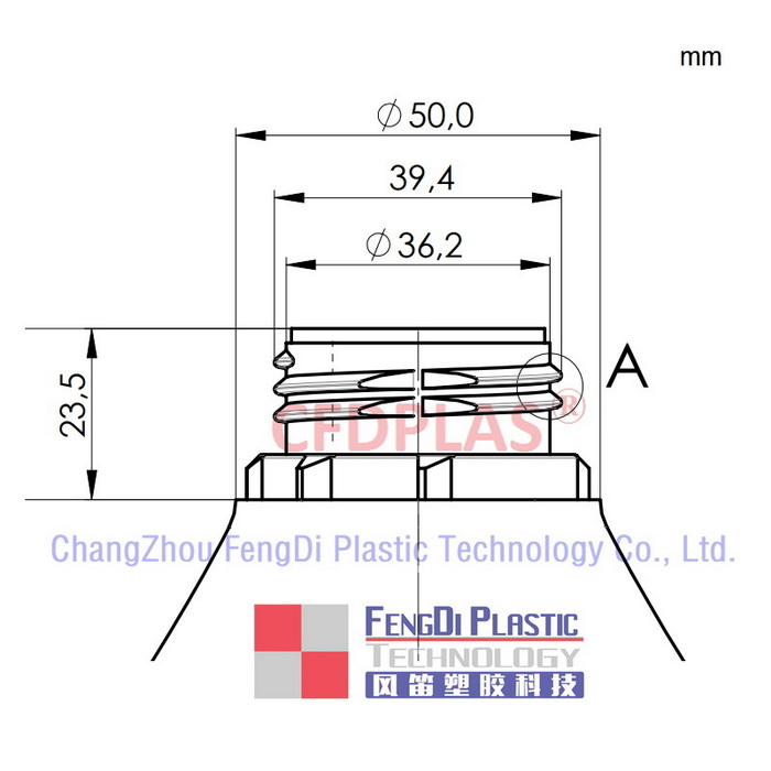 Natural HDPE DIN40mm Entlüftungsschließungen